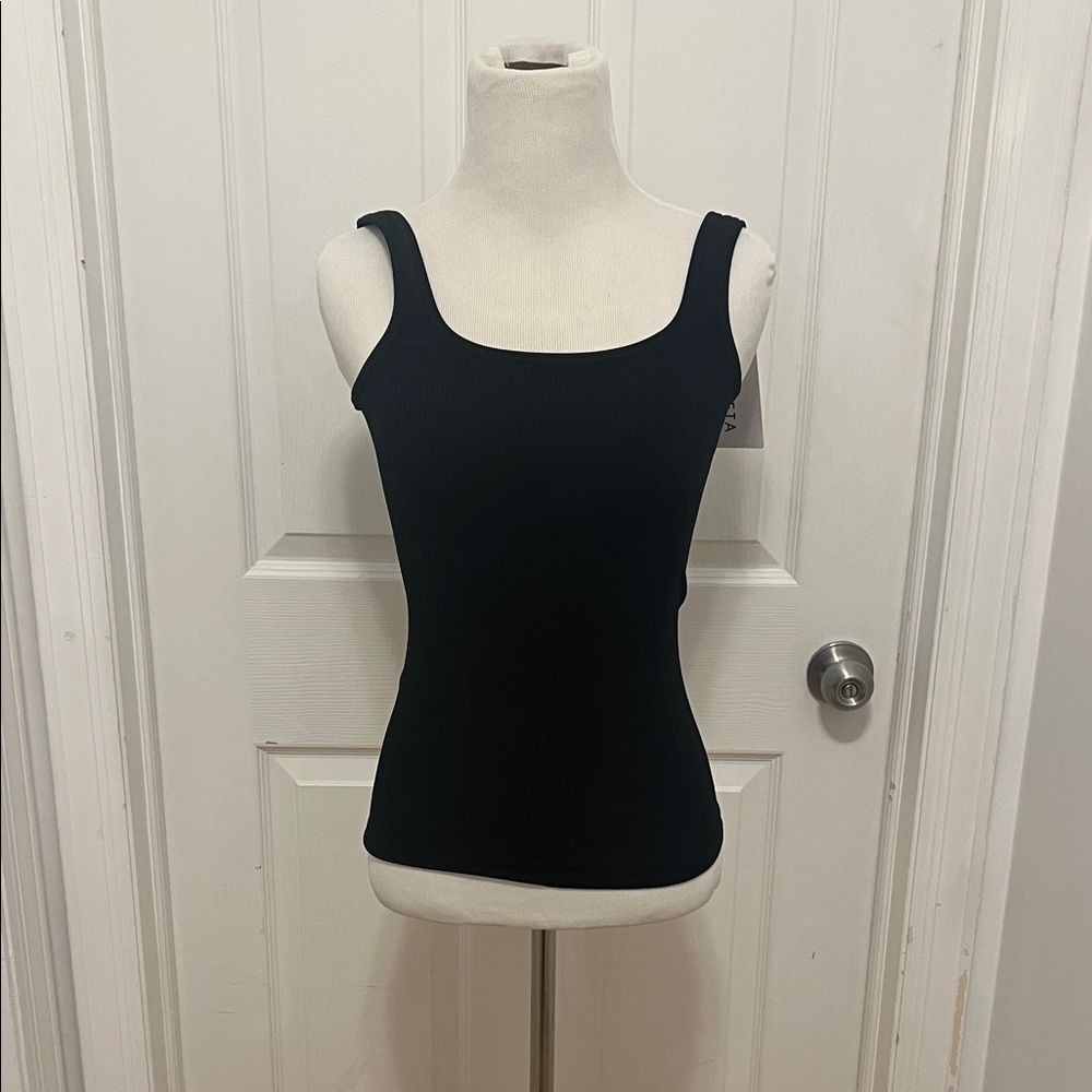 Athleta Black Renew Seamless Square Neck Tank